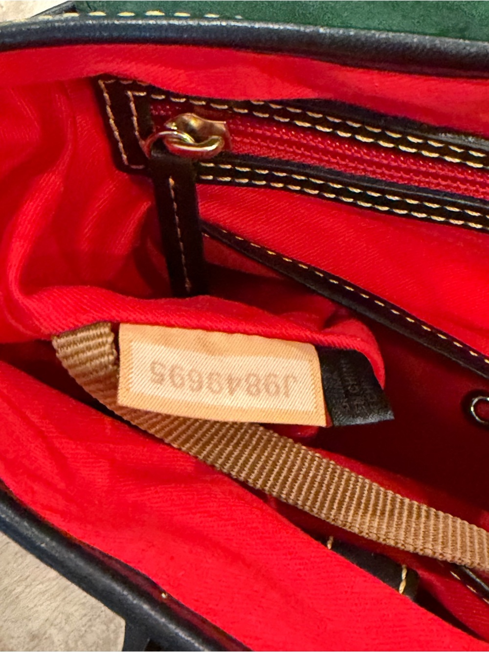 Dooney & Bourke Red Pebble Grain Elisa Satchel - Picture 9 of 9